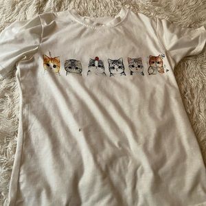 Cat shirt.